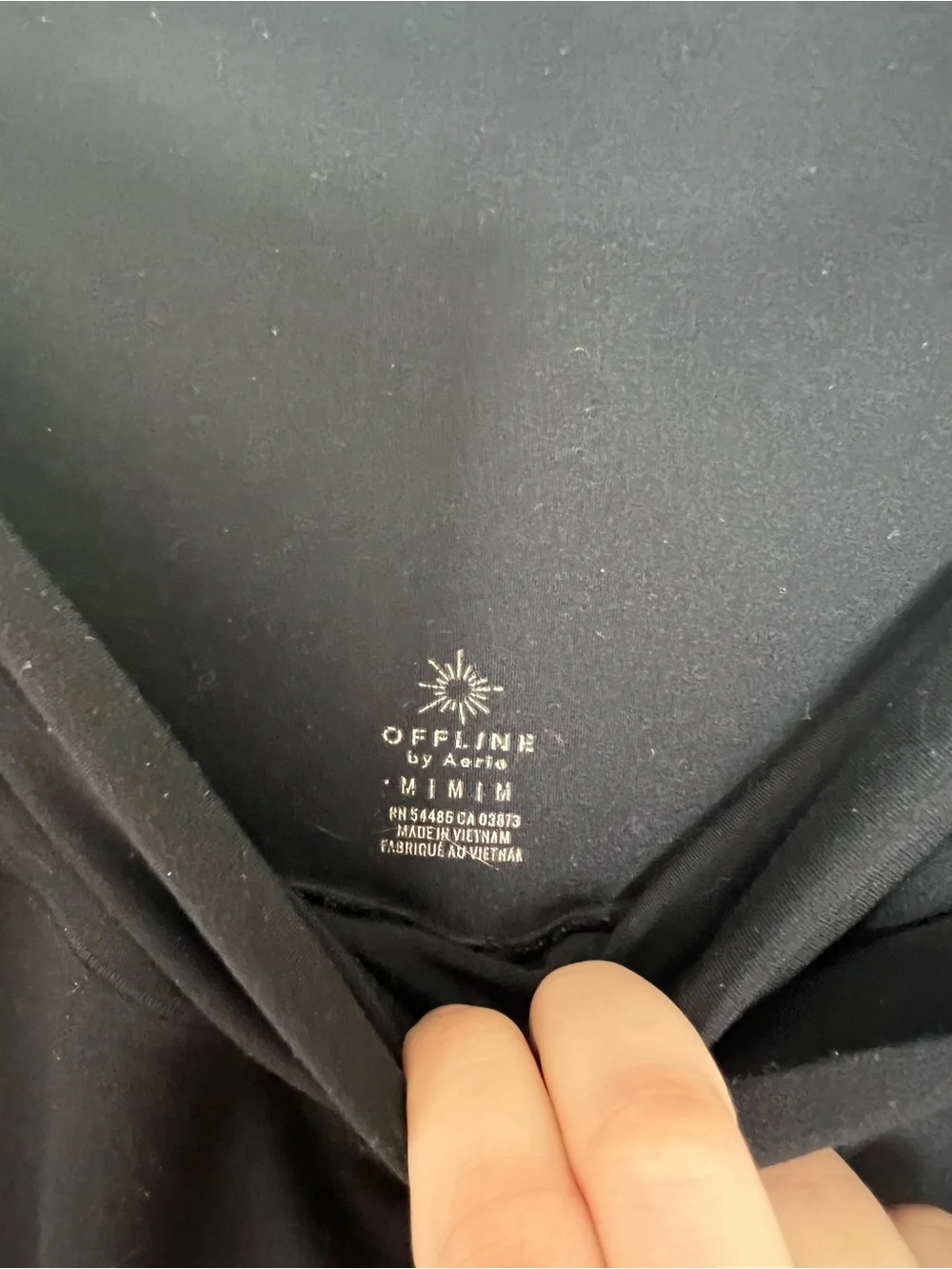 OFFLINE By Aerie Real Me High Waisted Crossover Black Flare Legging Sz Medium - Picture 7 of 10